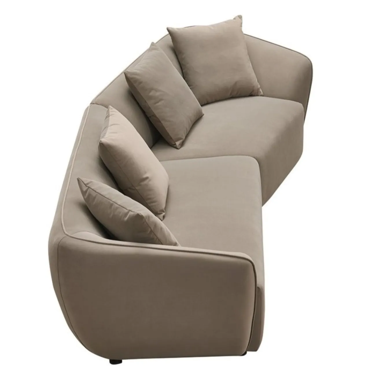 Диван ROCKS SF024 угловой бежевый 5100-5 угол правый ESF