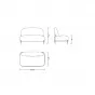 Диван SOFA 06-02 (2-х местный) серый HE512-11 ESF