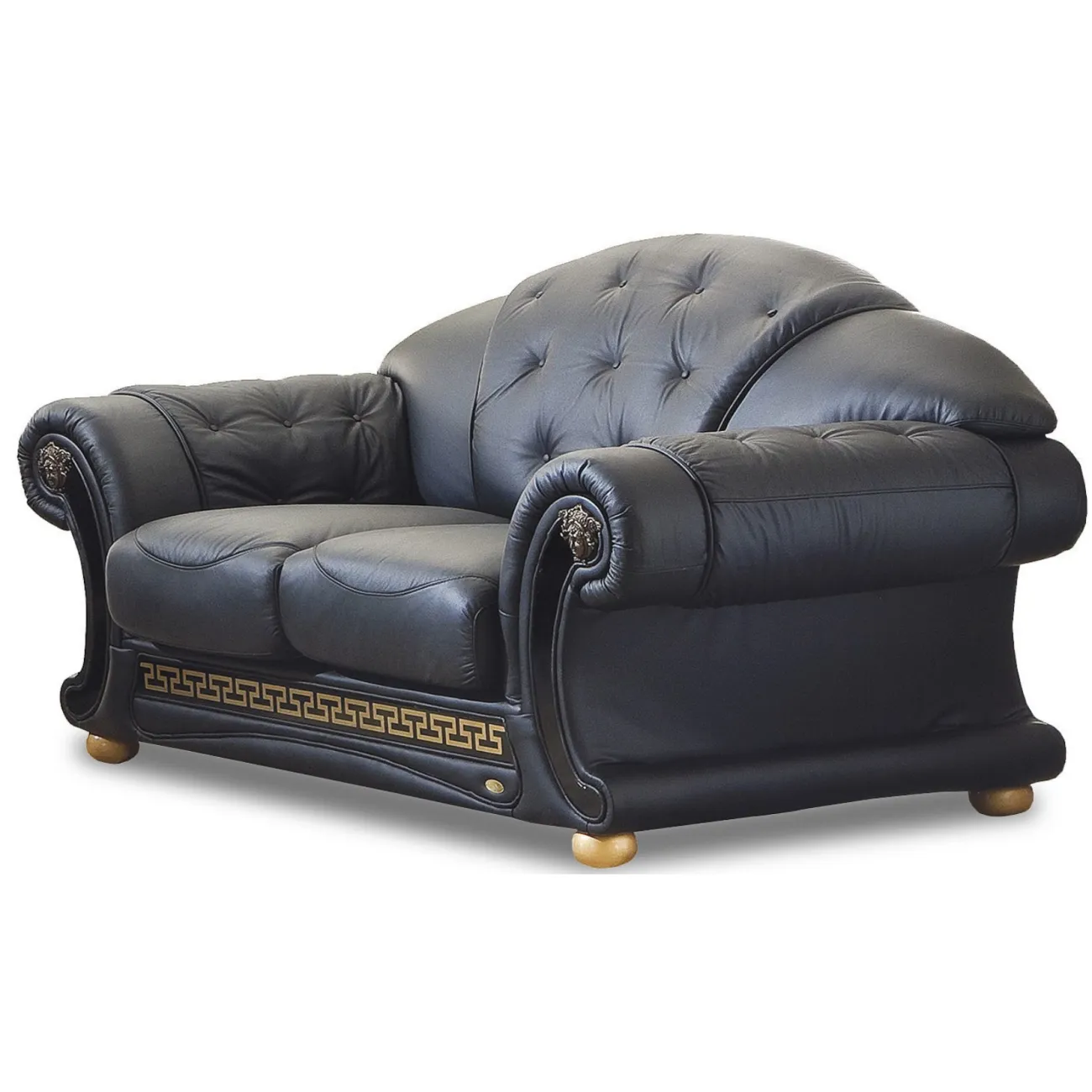 Диван Versace (2-х местный) черный ESF