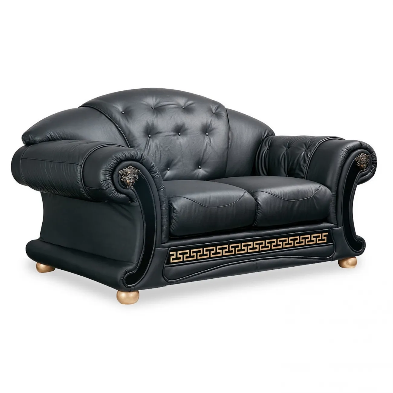 Диван Versace (2-х местный) черный ESF