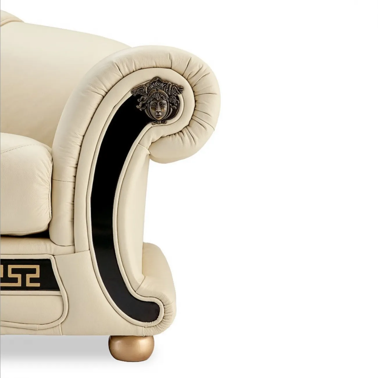 Диван Versace (3-х местный) белый ESF