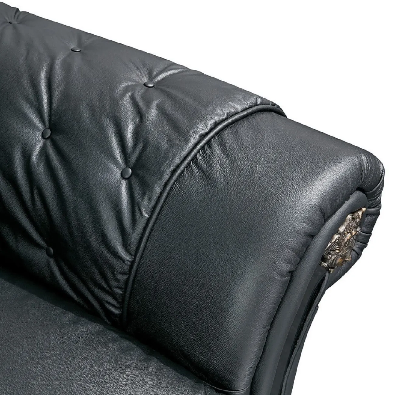 Диван Versace (3-х местный) черный ESF