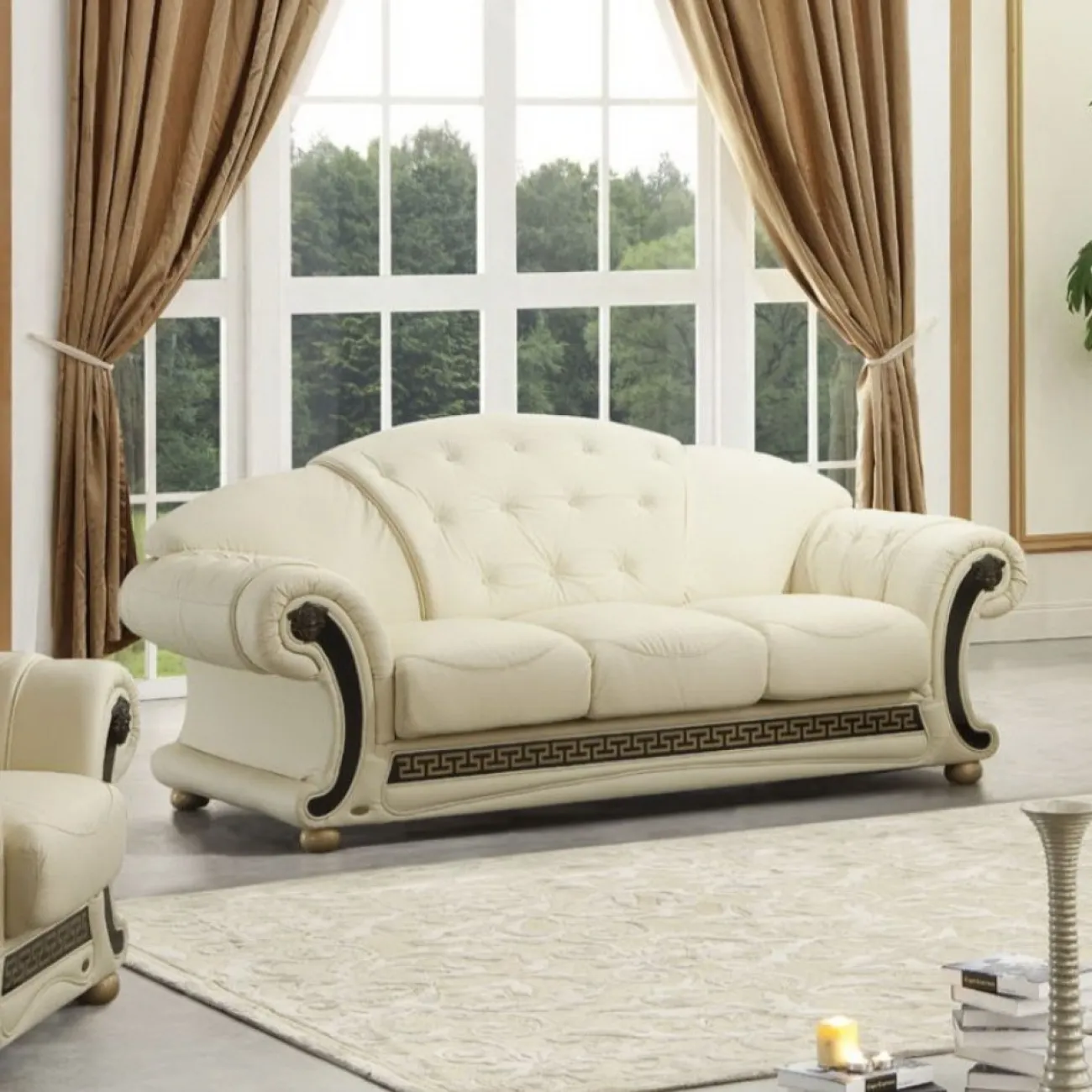 Диван-кровать Versace (3-х местный) белый (VERSUS) ESF