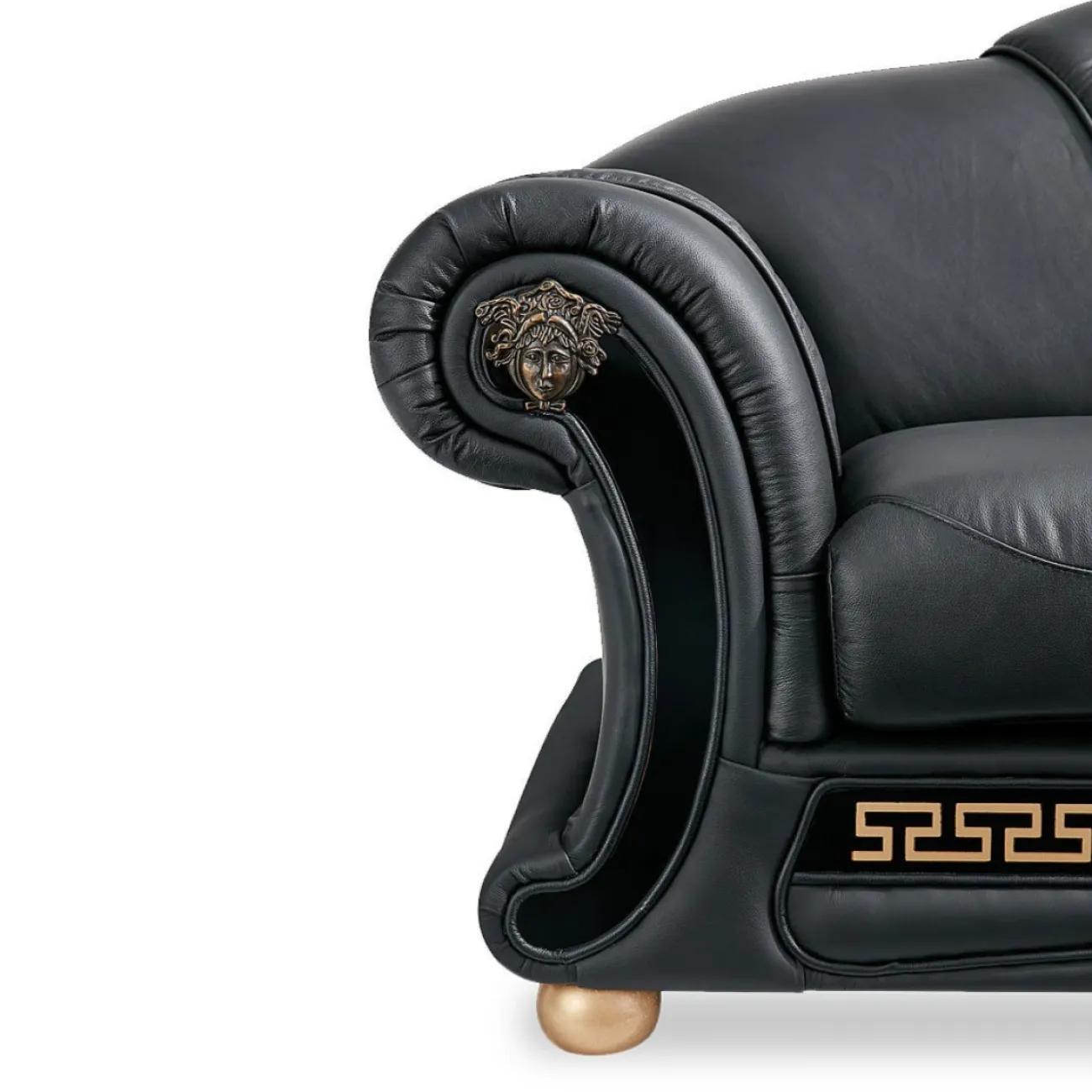 Диван-кровать Versace (3-х местный) черный (VERSUS) ESF