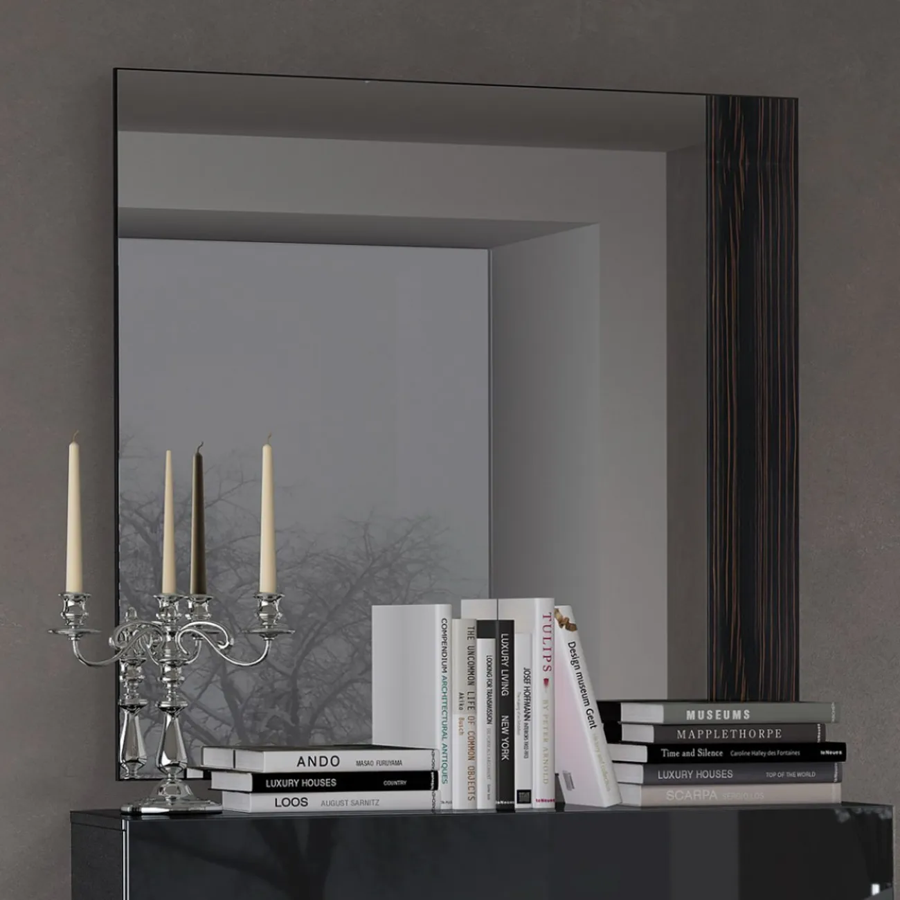 Зеркало  FENICIA 5100 MARBELLA черный ESF