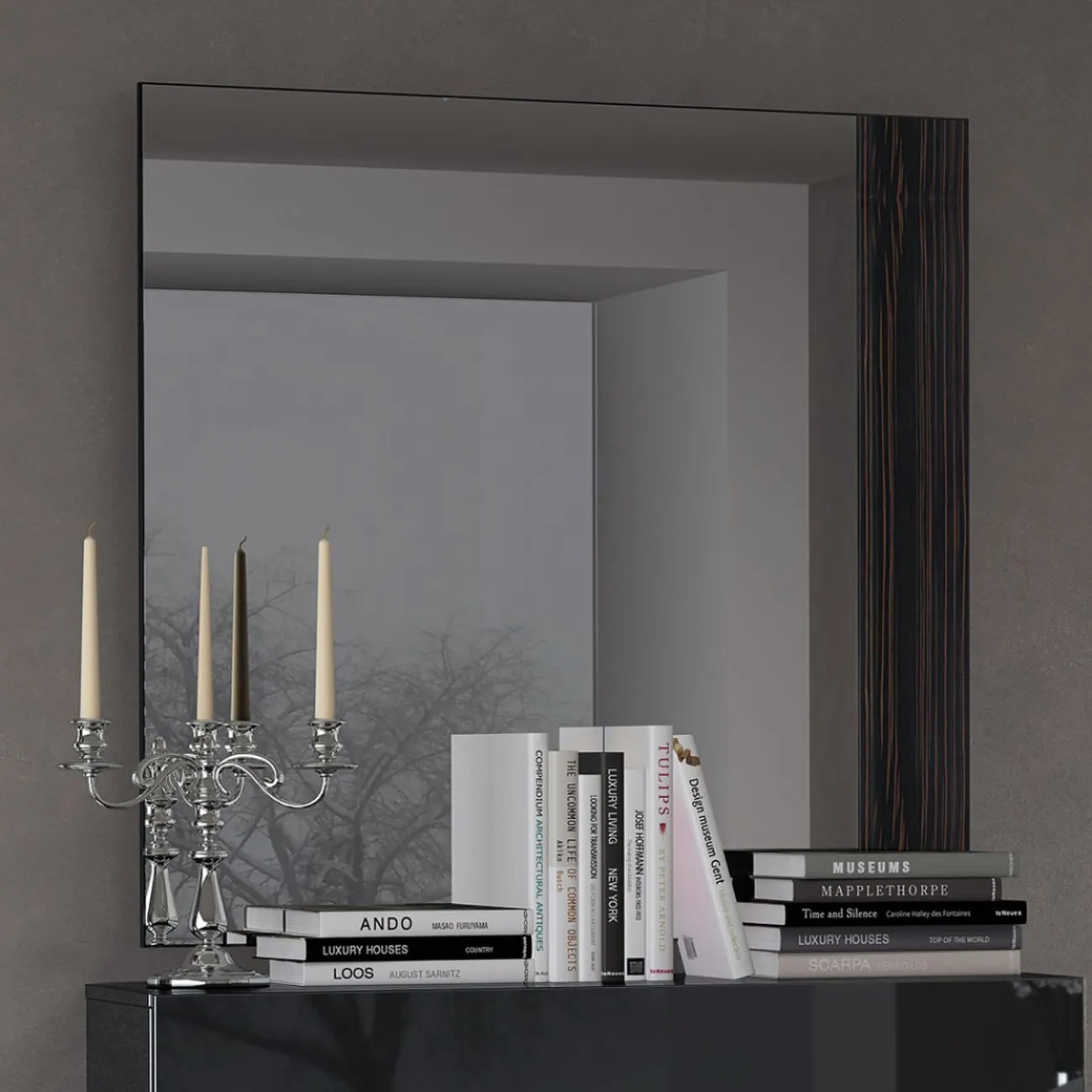 Зеркало  FENICIA 5100 MARBELLA черный ESF