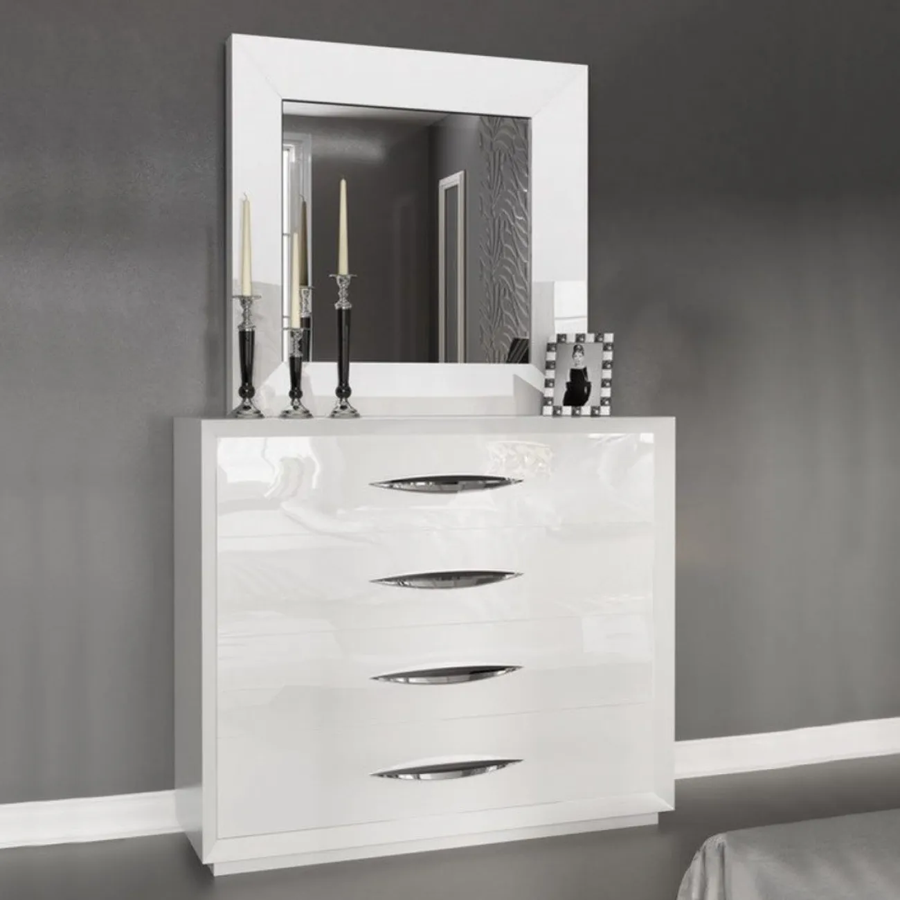 Зеркало FRANCO CARMEN 1018 белый ESF Зеркало FRANCO CARMEN 1018 белый ESF