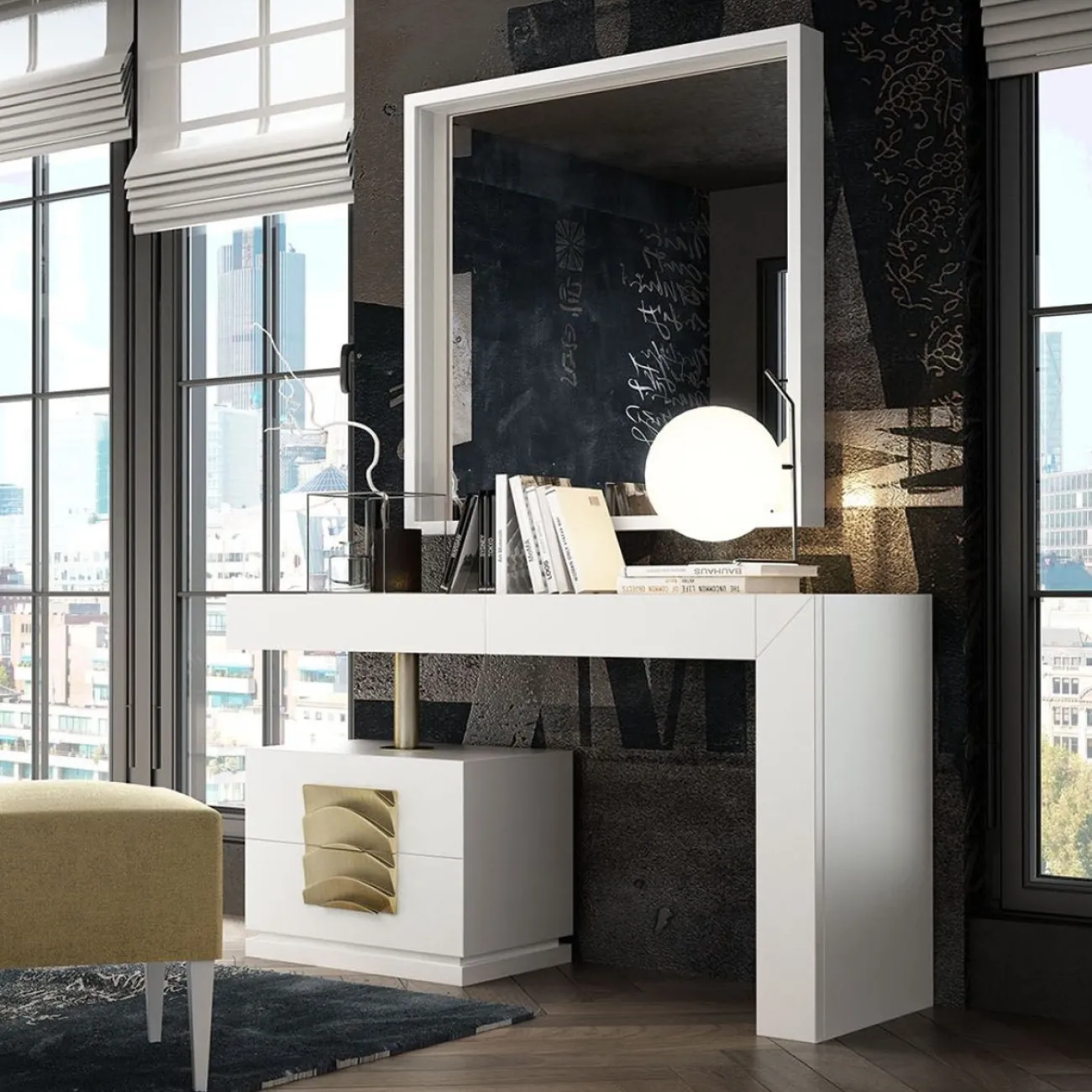 Зеркало FRANCO KIU 1260 белый ESF Зеркало FRANCO KIU 1260 белый ESF