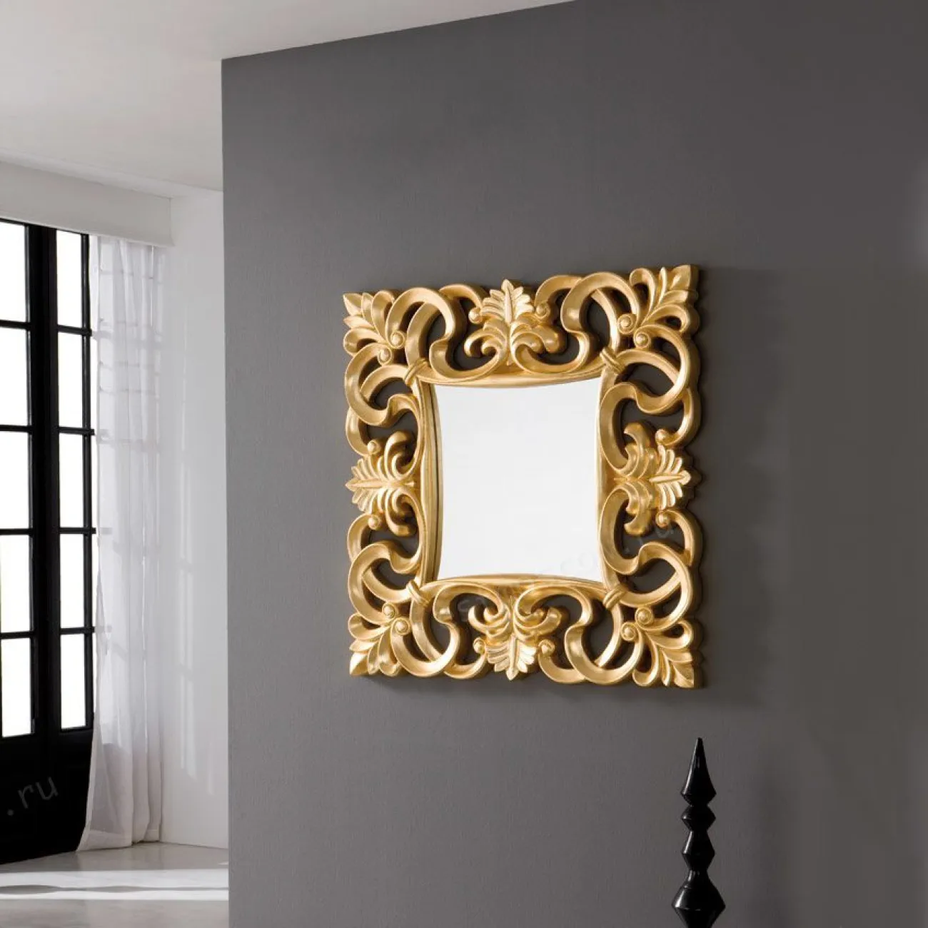 Зеркало PU021 золото ESF 