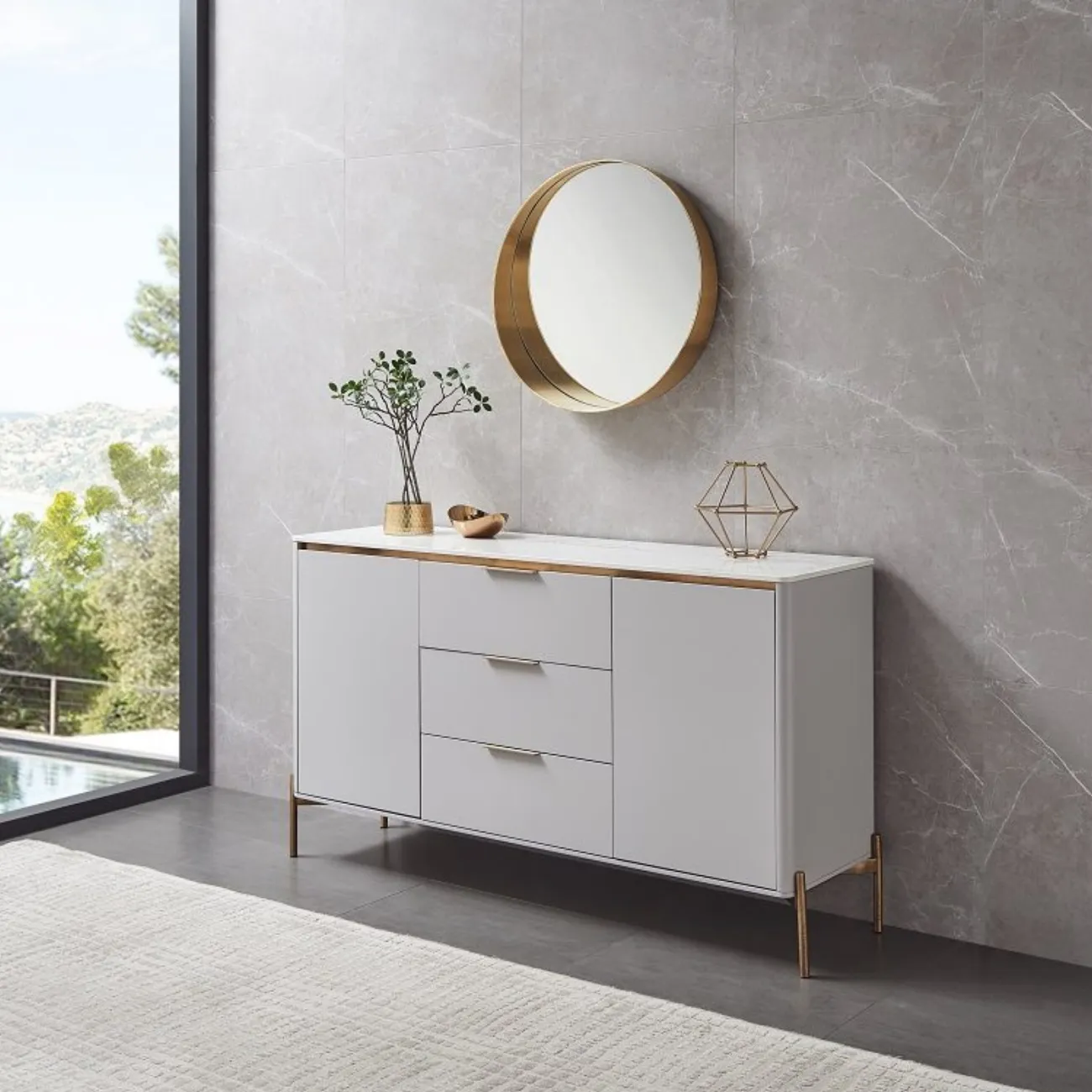 Зеркало S062 золото ESF Зеркало S062 золото ESF