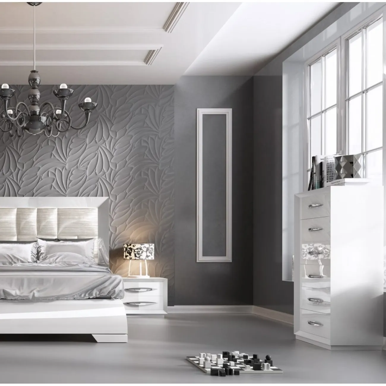 Комод вертикальный FRANCO CARMEN 1028 белый ESF Комод вертикальный FRANCO CARMEN 1028 белый ESF