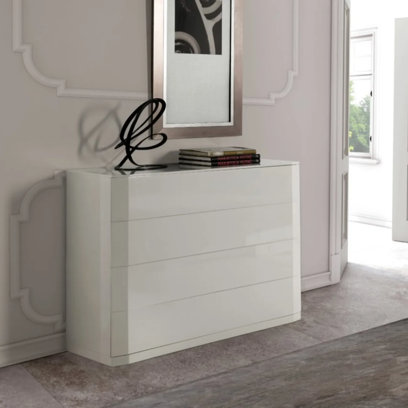 Комод горизонтальный С-102 белый ESF 