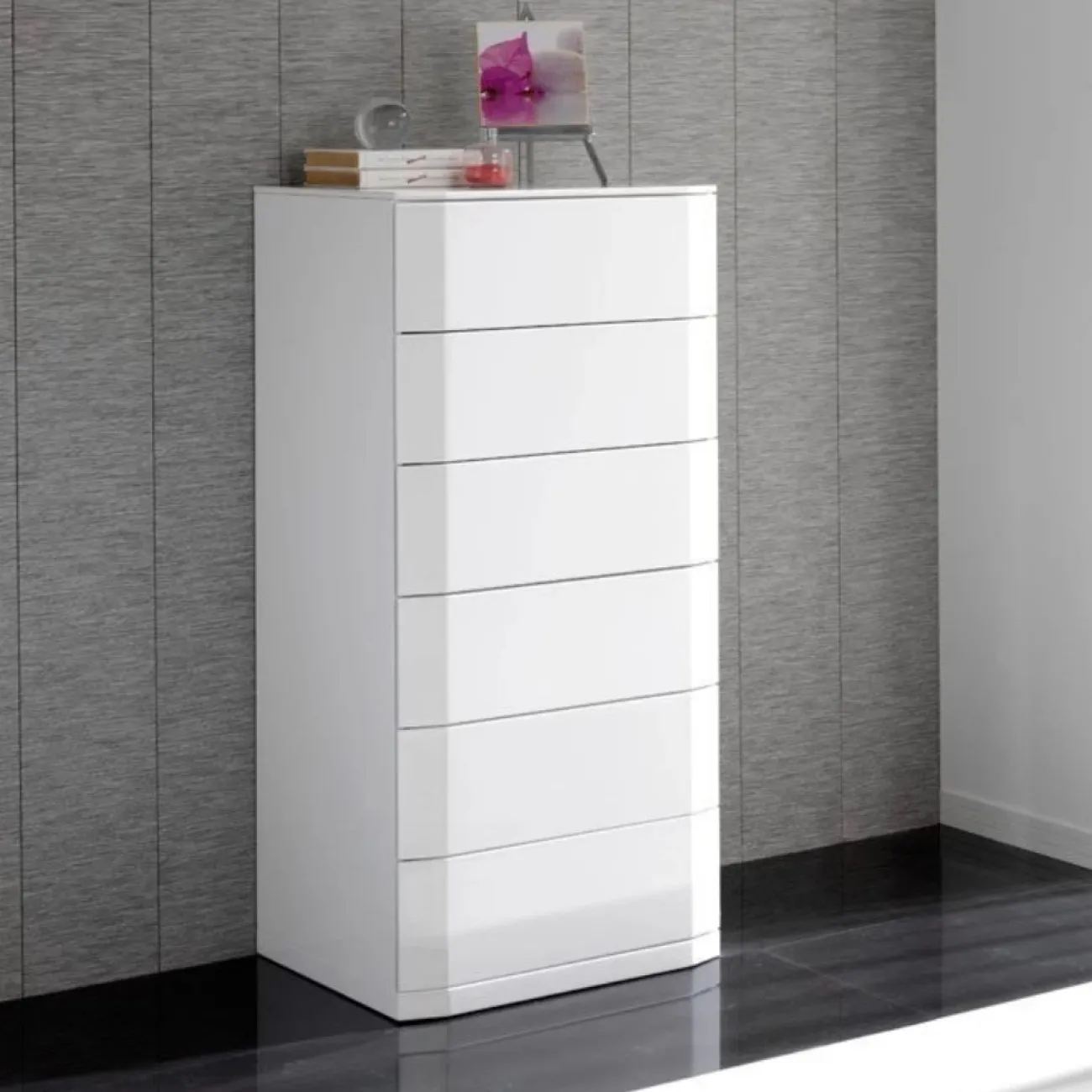 Комод вертикальный S-102 белый ESF Комод вертикальный S-102 белый ESF