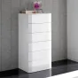 Комод вертикальный S-102 белый ESF 
