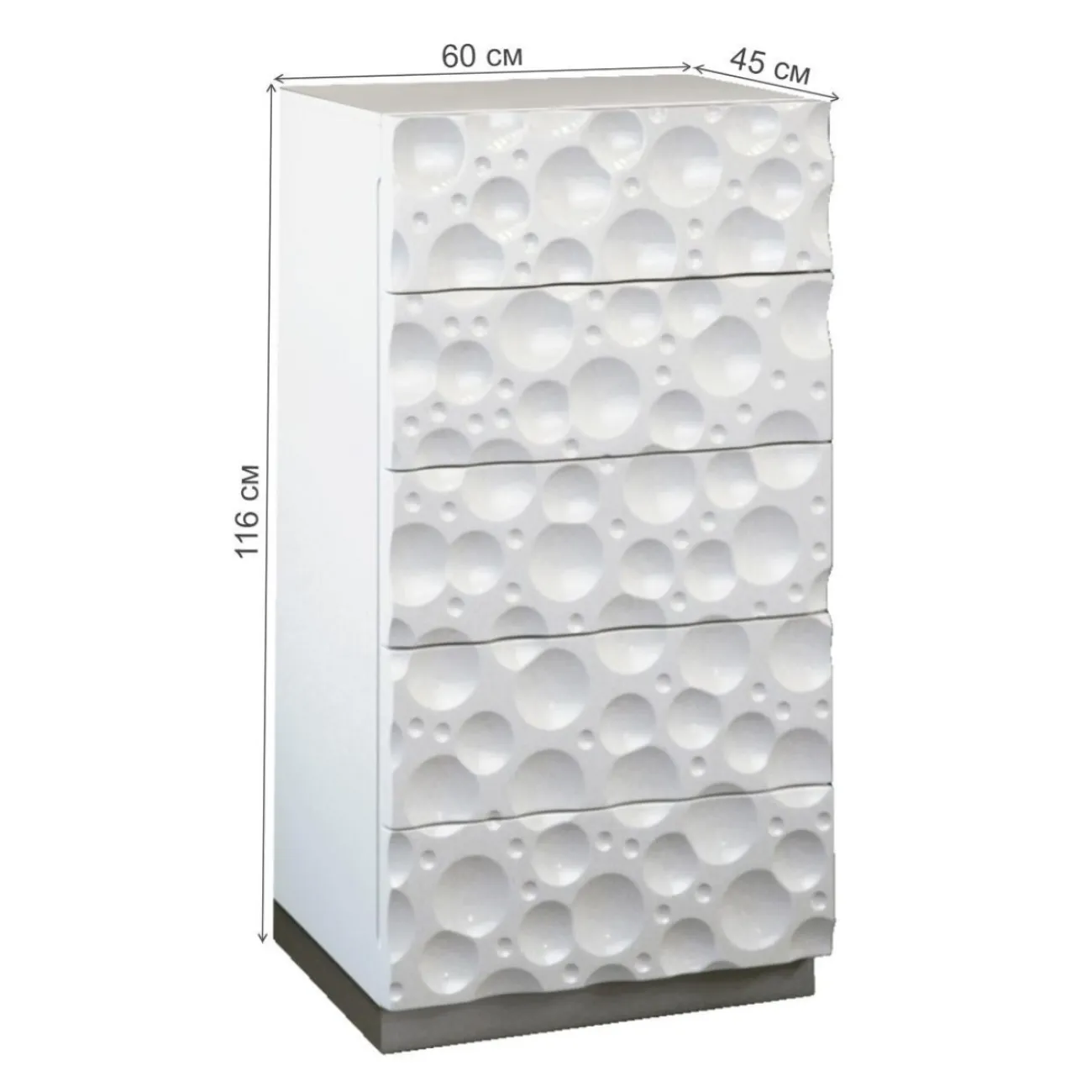 Комод вертикальный S-150 белый ESF 