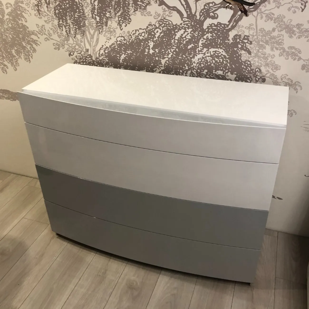 Комод горизонтальный FENICIA 910C белый/серый ESF Комод горизонтальный FENICIA 910C белый/серый ESF