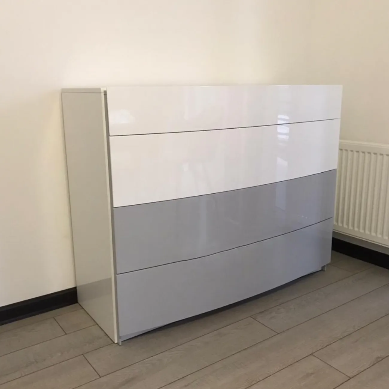 Комод горизонтальный FENICIA 910C белый/серый ESF