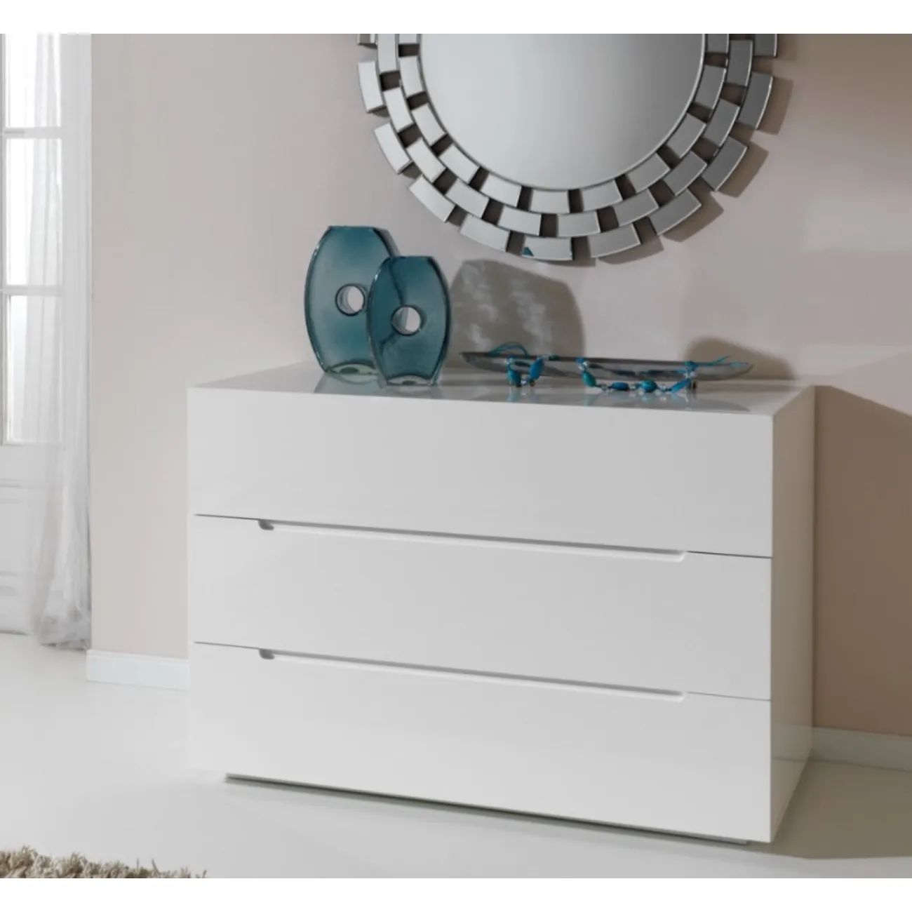 Комод горизонтальный С-100 белый ESF