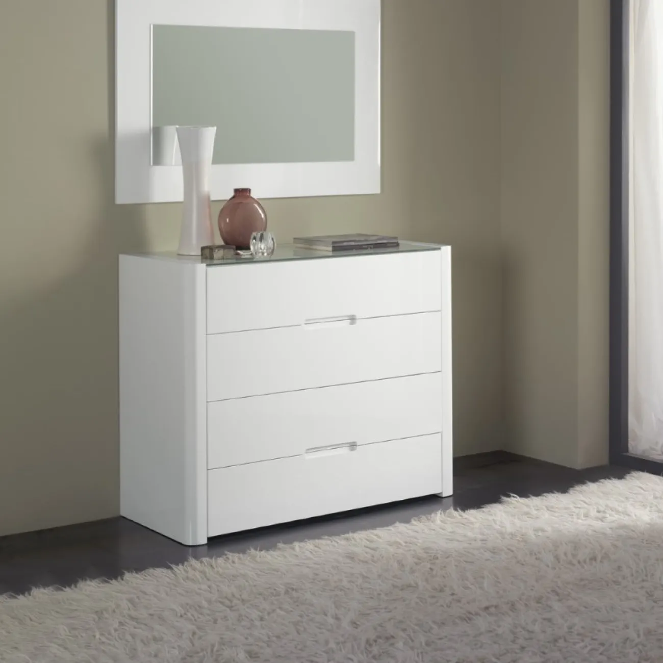 Комод горизонтальный С-110 белый ESF