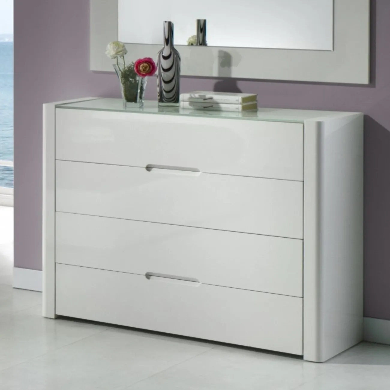 Комод горизонтальный С-110 белый ESF