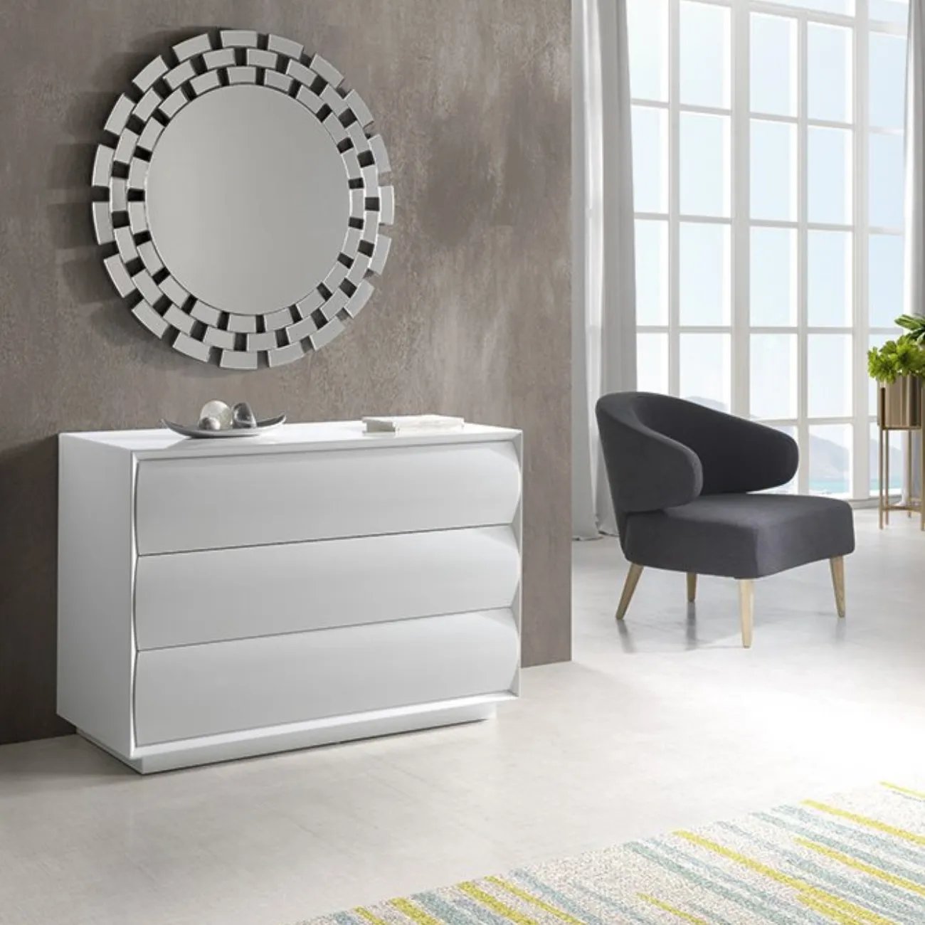 Комод горизонтальный С-131 белый ESF 