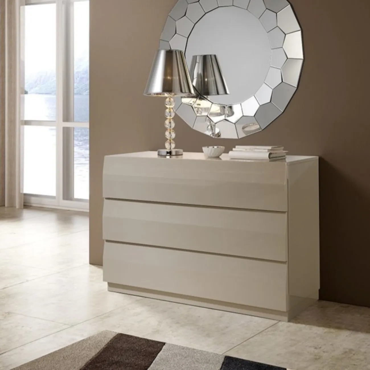 Комод горизонтальный С-152  шампань ESF