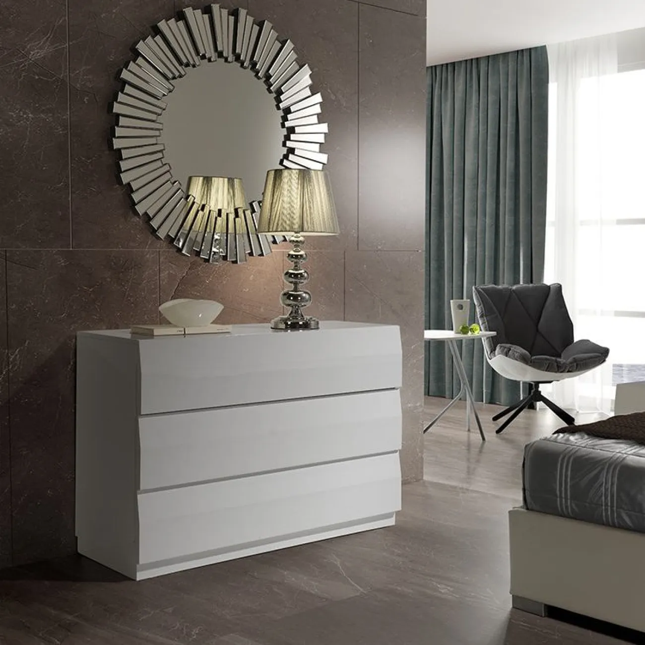 Комод горизонтальный С-152 белый ESF 