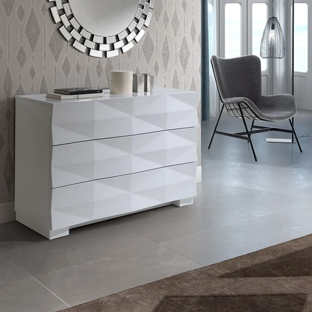 Комод горизонтальный С-153 белый ESF 