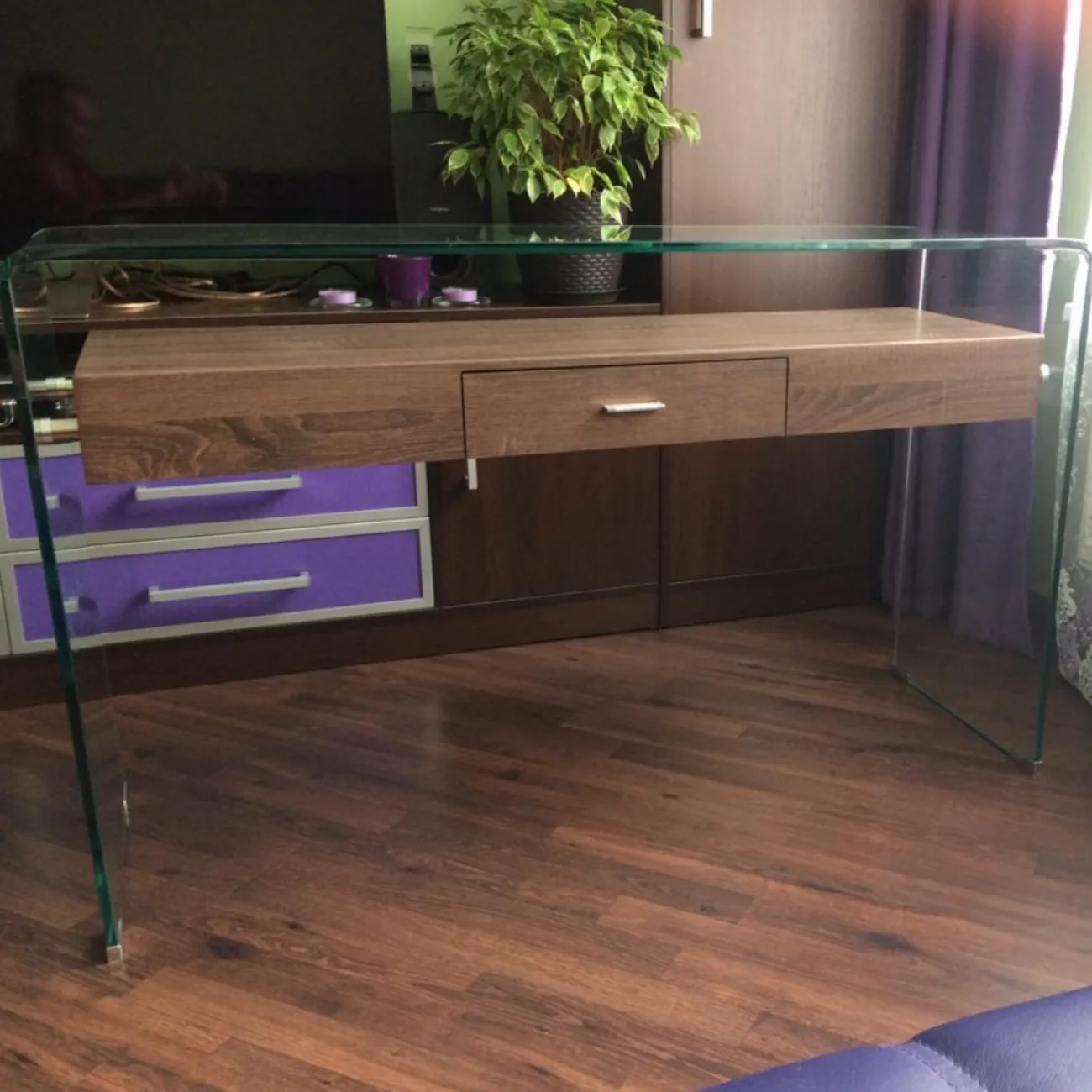 Консоль F-GW709 прозрачный/коричневый ESF