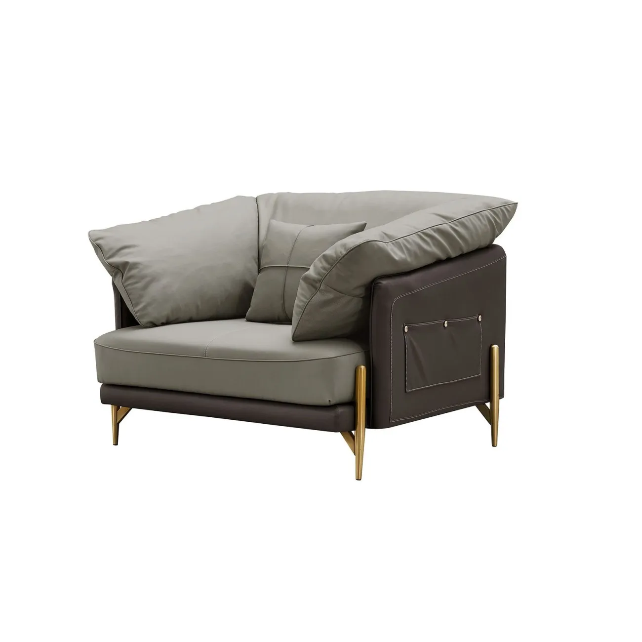 Кресло ARTE NAPPA SF035 серый 6623-темно серый ESF Кресло ARTE NAPPA SF035 серый 6623-темно серый ESF