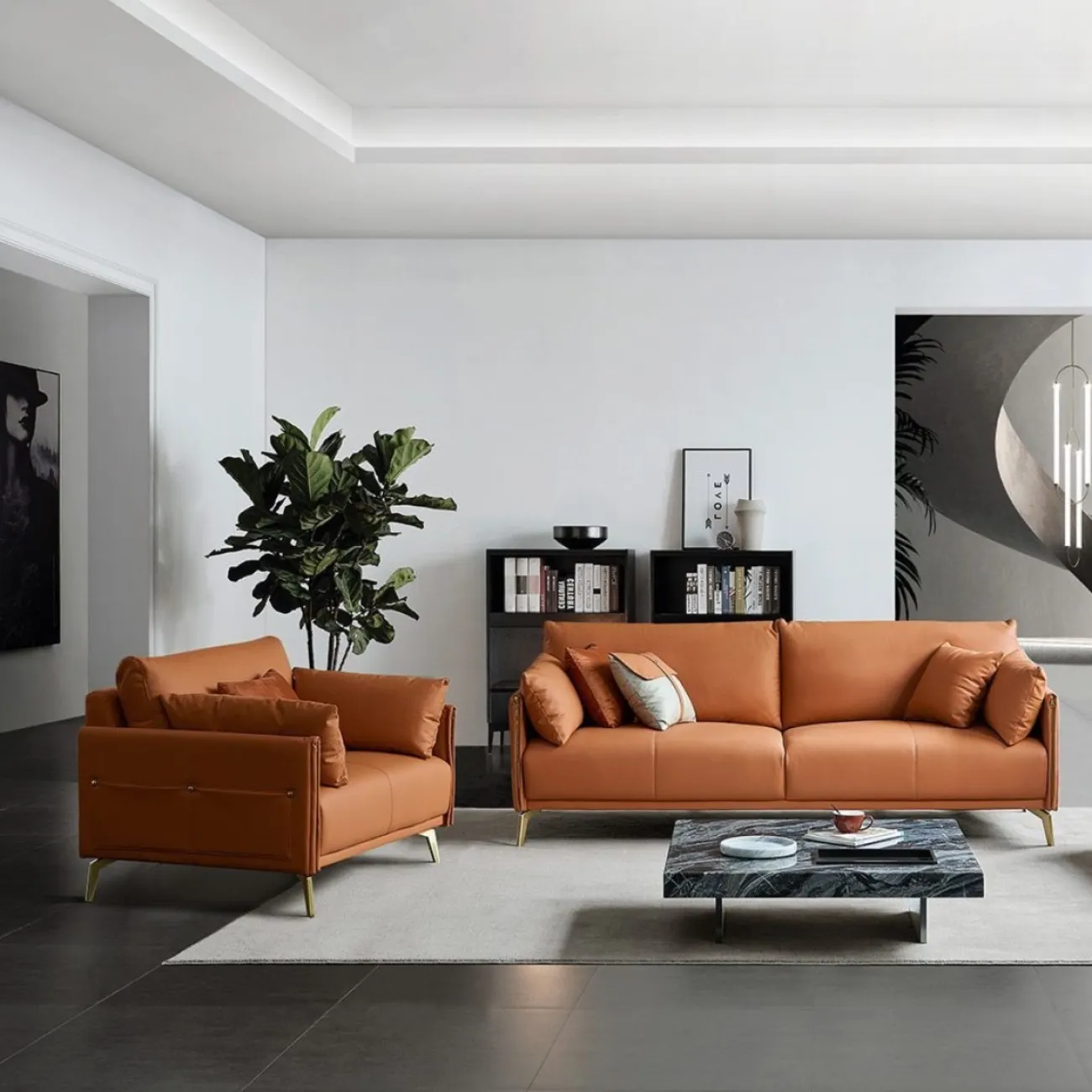 Кресло CALIFORNIA NAPPA SF002 коричневый 6606 ESF