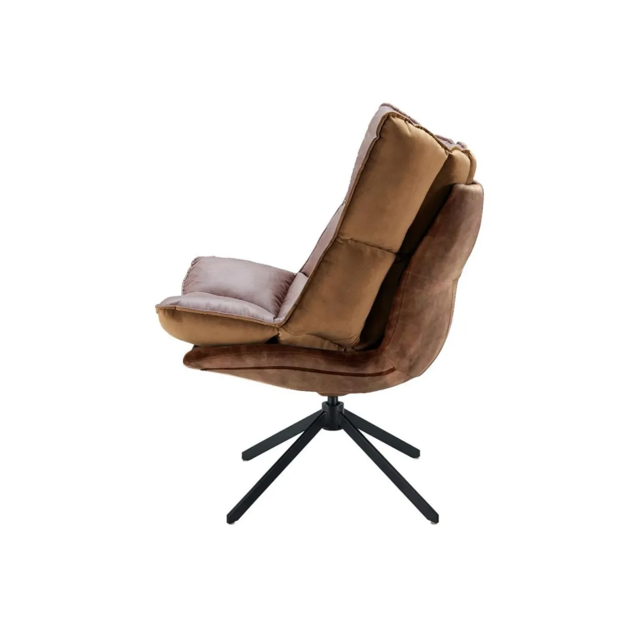 Кресло DC-1565F  малое коричневый/коричневый ESF