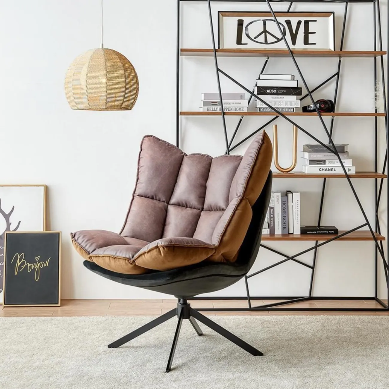 Кресло DC-1565F малое коричневый/серый ESF Кресло DC-1565F малое коричневый/серый ESF