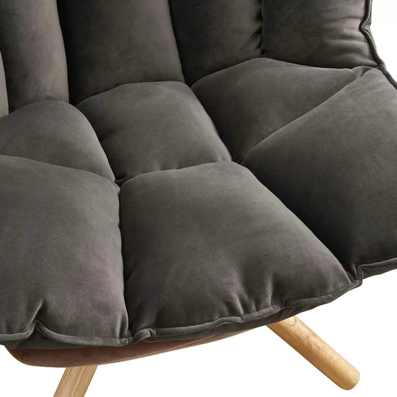 Кресло DС-1565C коричневый HE510-24B/серый ESF