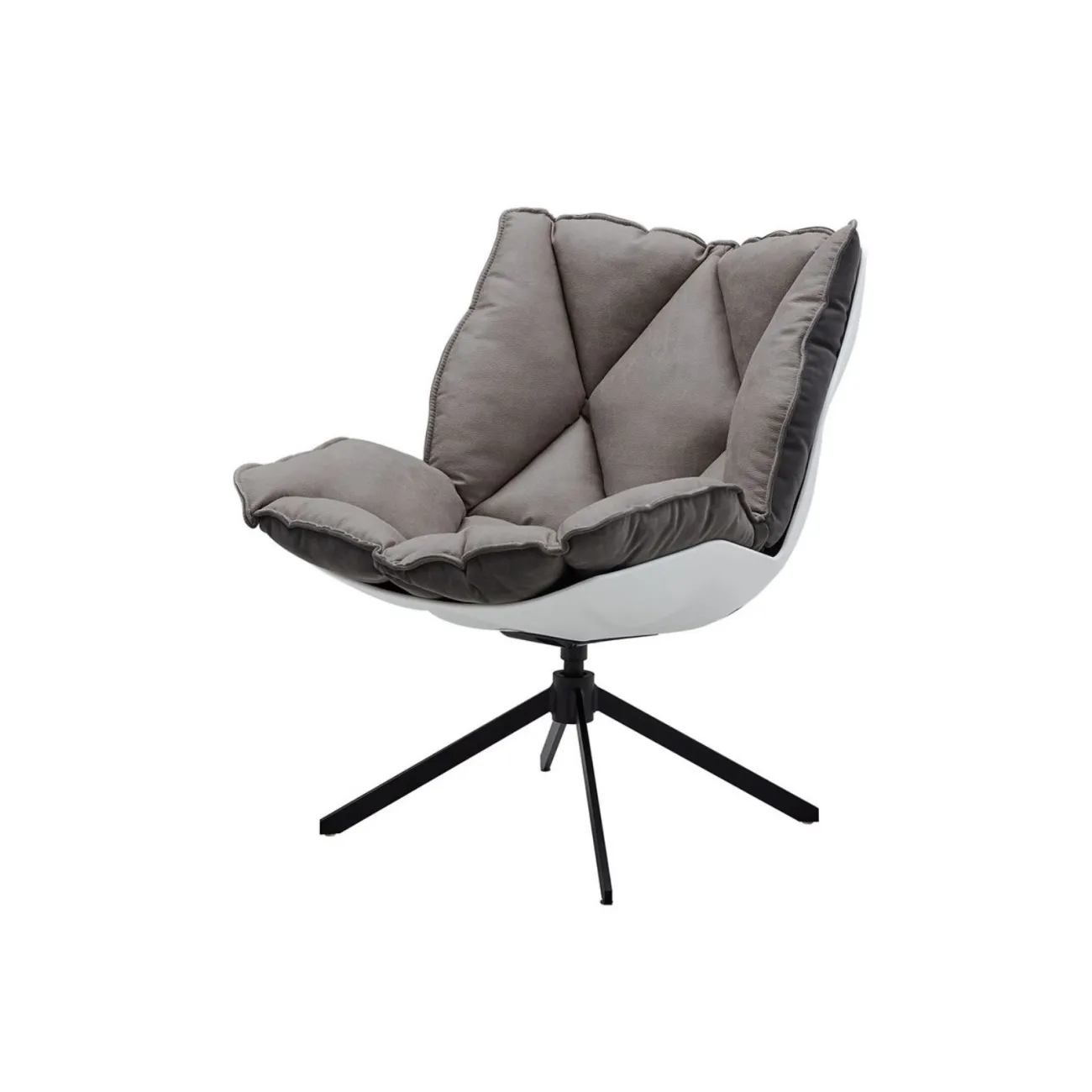 Кресло DС-1565D серый HE510-23B/ноги металл ESF