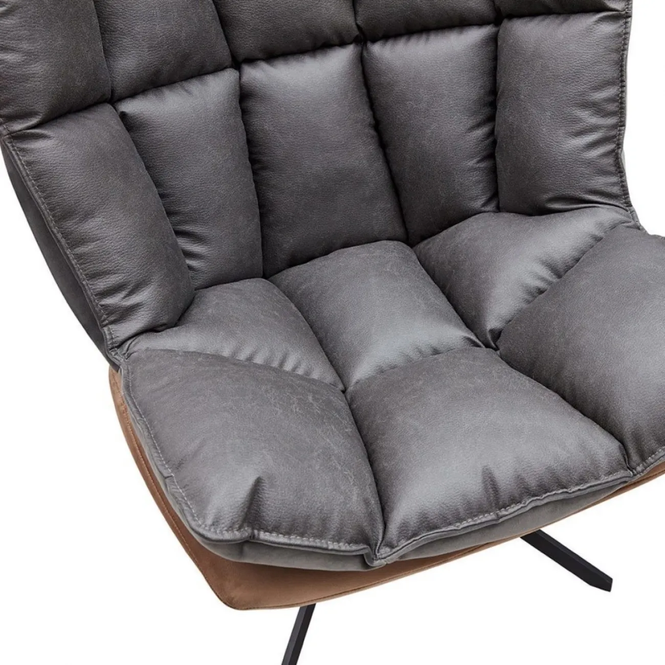 Кресло DС-1565G коричневый HE510-24B/ноги металл ESF