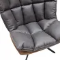 Кресло DС-1565G коричневый HE510-24B/ноги металл ESF