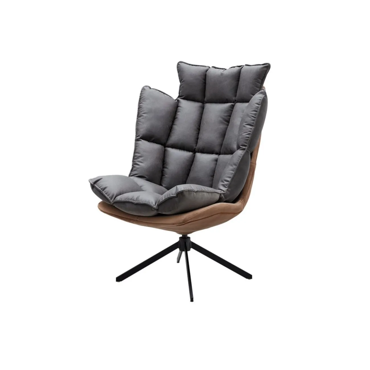 Кресло DС-1565G коричневый HE510-24B/ноги металл ESF Кресло DС-1565G коричневый HE510-24B/ноги металл ESF