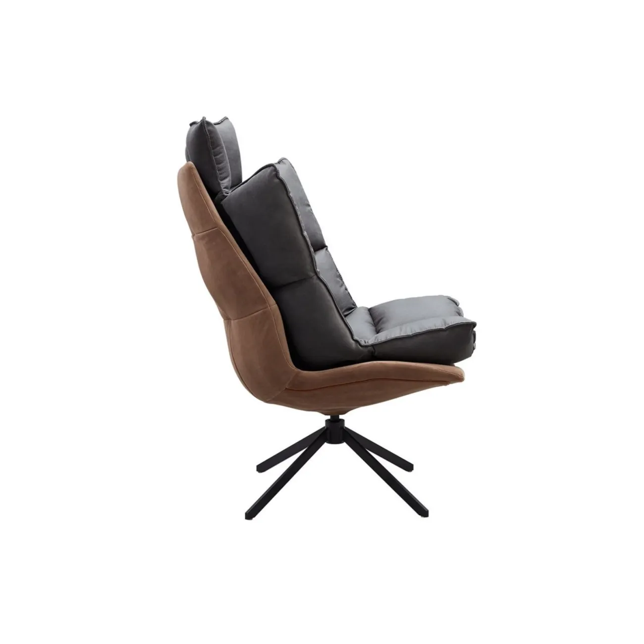 Кресло DС-1565G коричневый HE510-24B/ноги металл ESF Кресло DС-1565G коричневый HE510-24B/ноги металл ESF