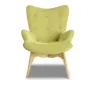Кресло DС-917 цвет оливковый YR2214-12  ноги ясень-01 ESF
