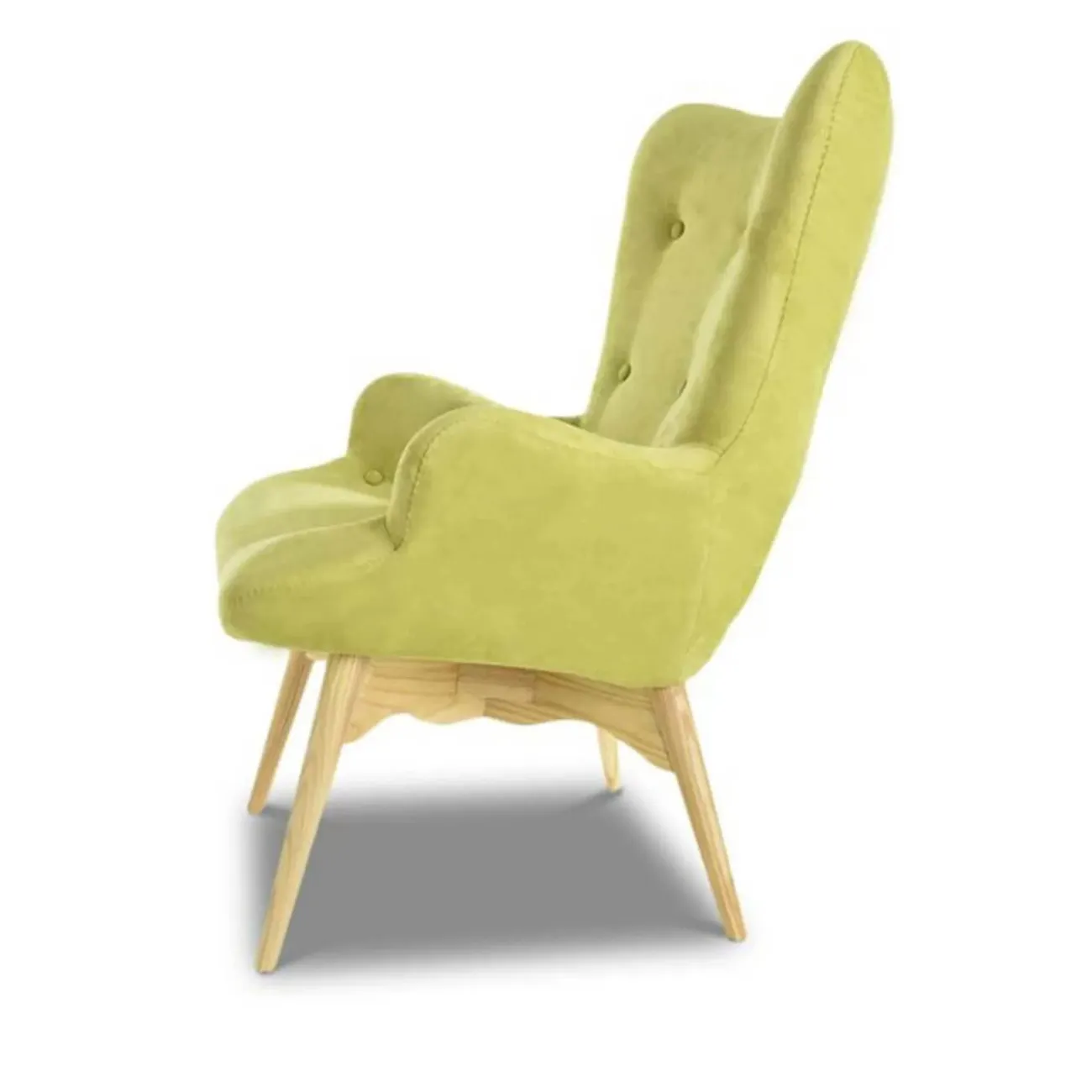 Кресло DС-917 цвет оливковый YR2214-12  ноги ясень-01 ESF