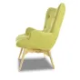 Кресло DС-917 цвет оливковый YR2214-12  ноги ясень-01 ESF