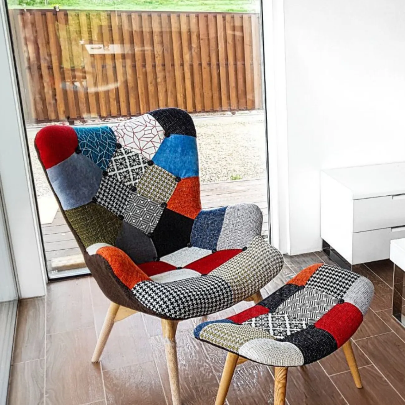 Кресло DС-917(P) лоскутный микс ESF 