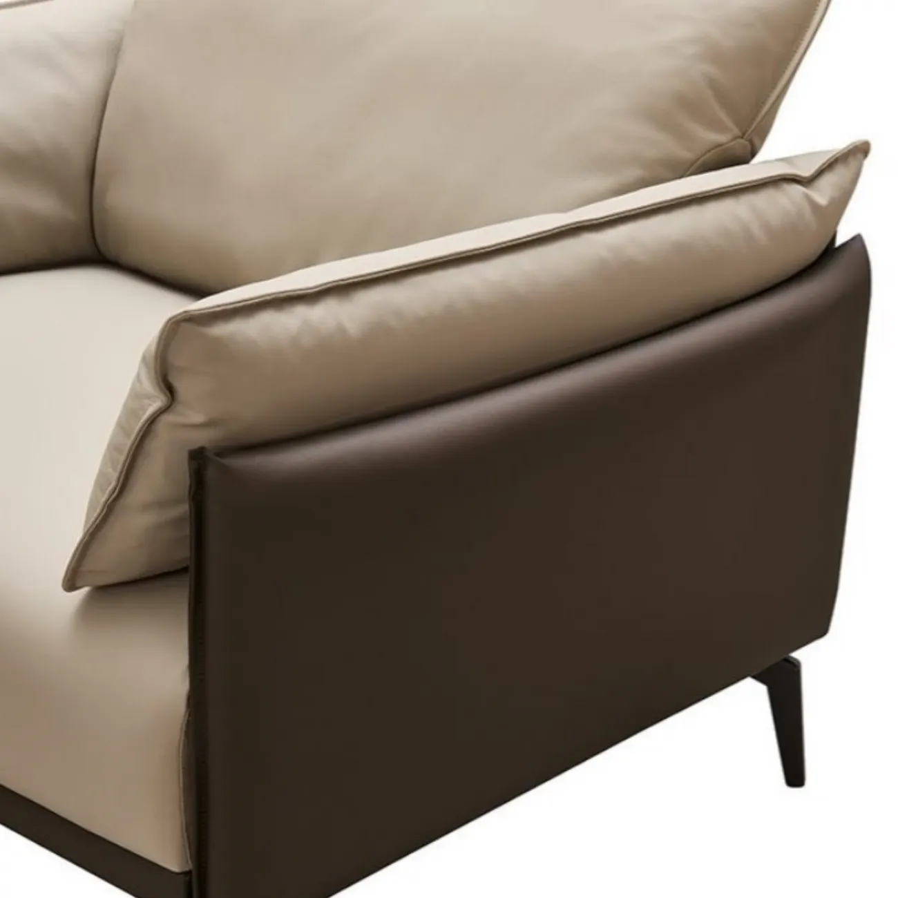 Кресло ELEGANTE NAPPA ELSF015 бежевый 6615-коричневый ESF