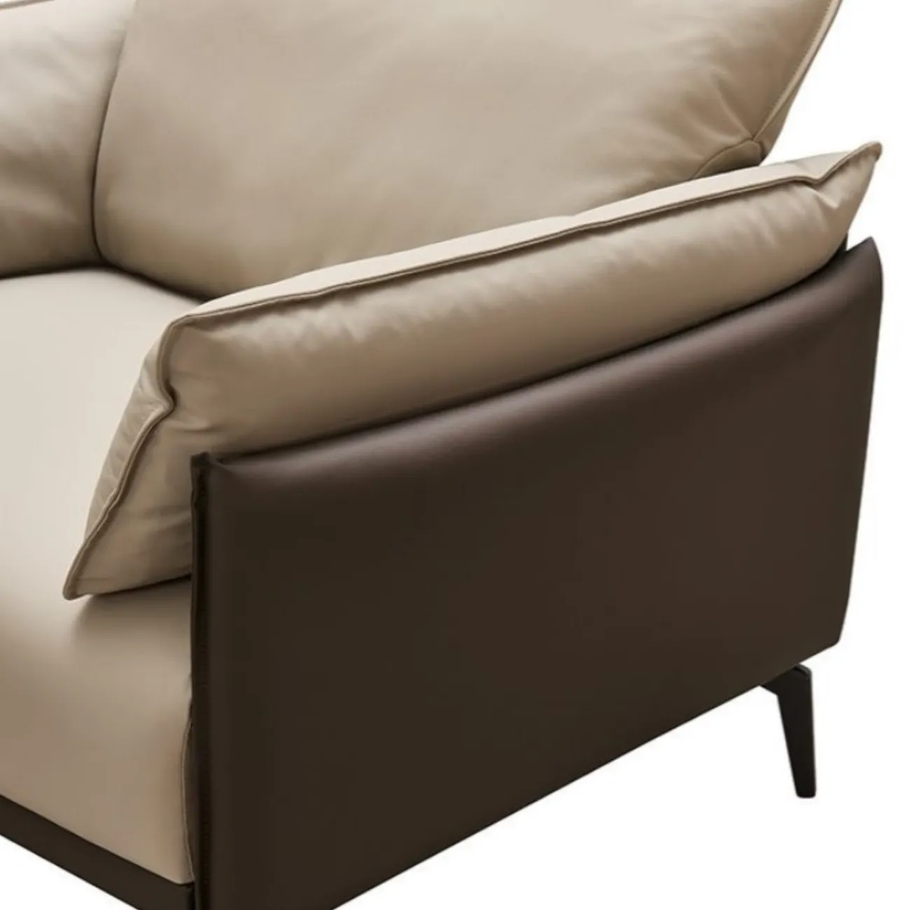 Кресло ELEGANTE NAPPA ELSF015 бежевый 6615-коричневый ESF Кресло ELEGANTE NAPPA ELSF015 бежевый 6615-коричневый ESF