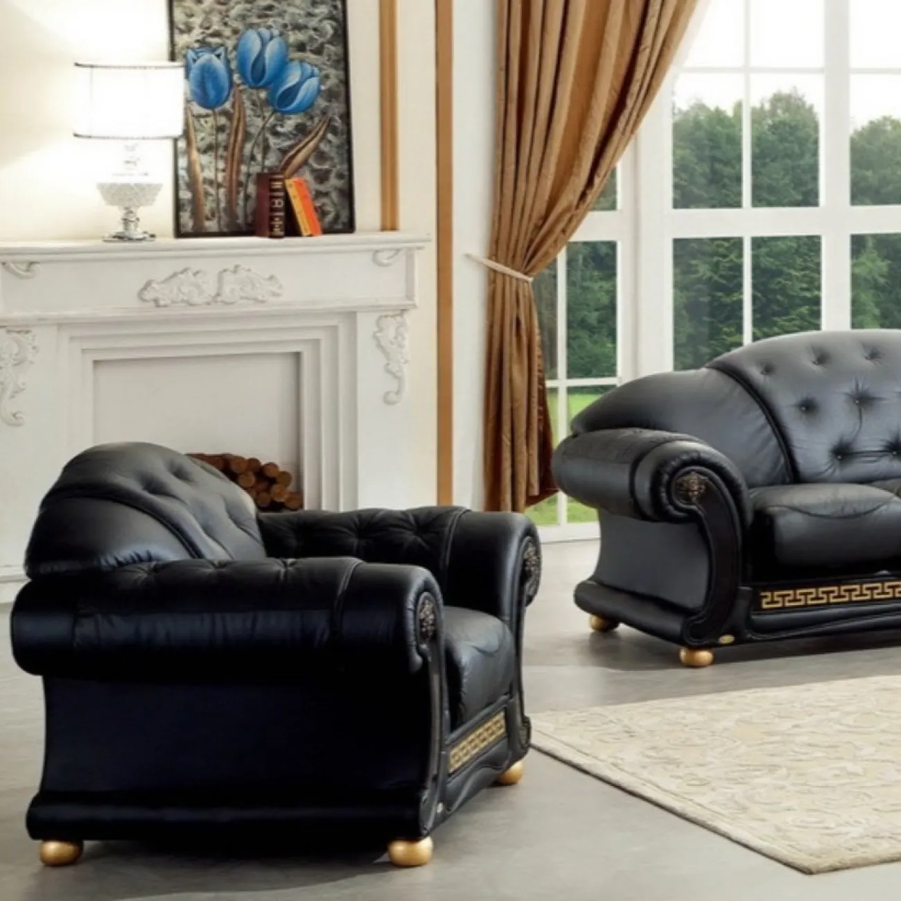 Кресло Versace черный ESF Кресло Versace черный ESF