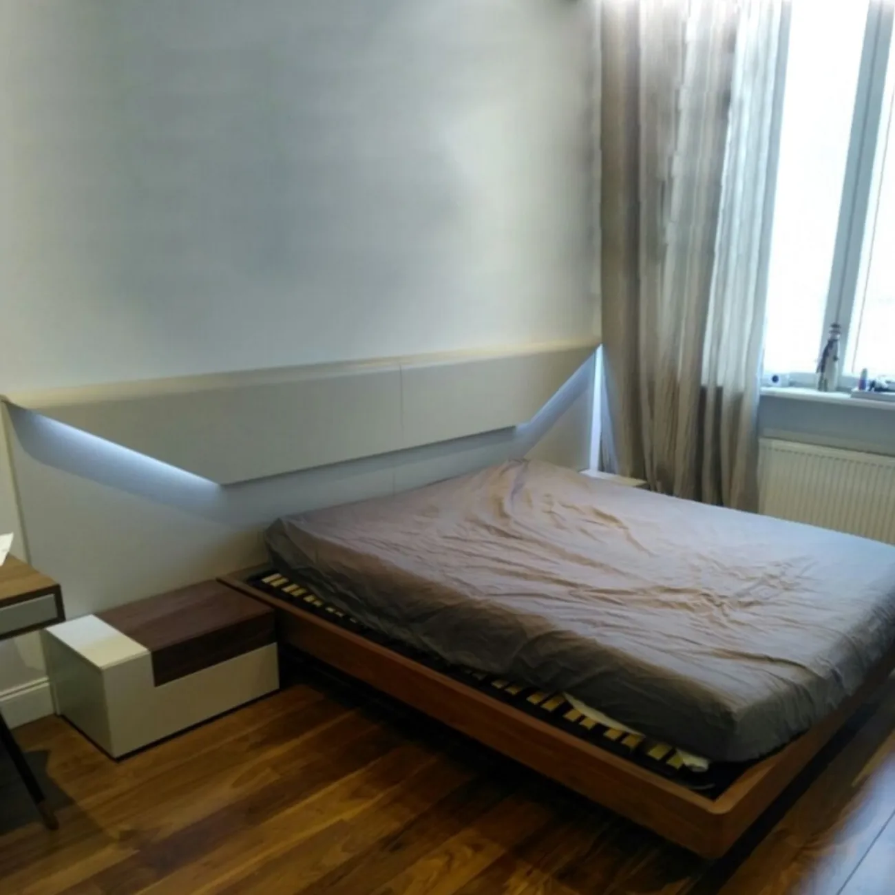 Кровать ELENA (160х200) arena matt / орех ESF Кровать ELENA (160х200) arena matt / орех ESF