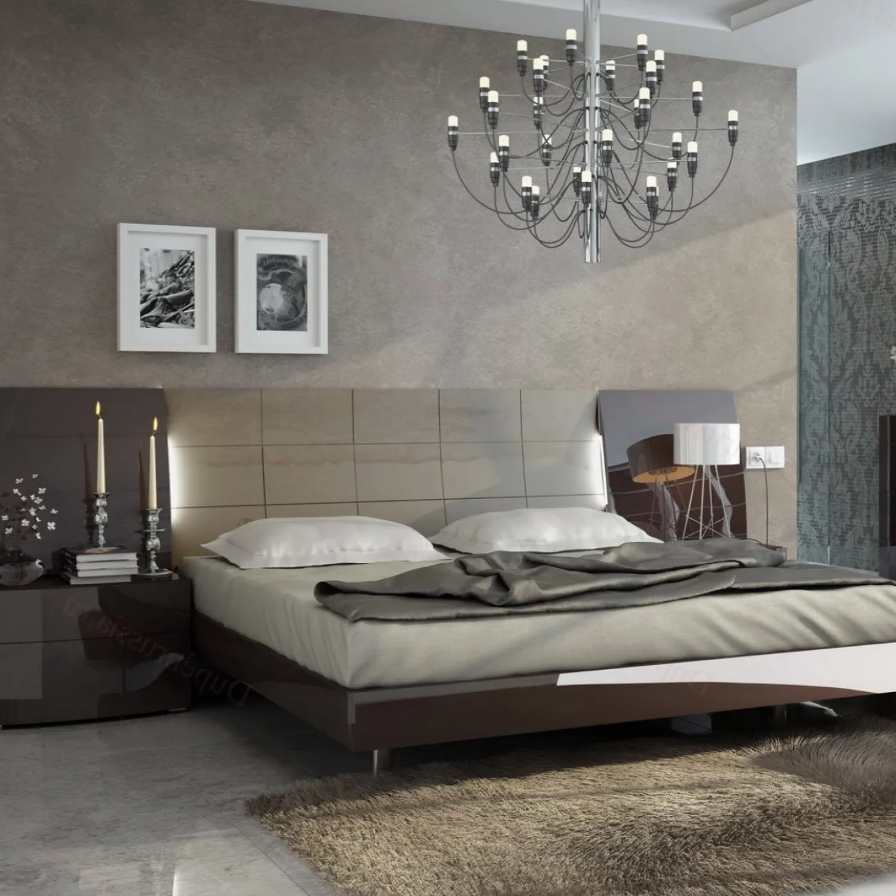 Кровать FENICIA 511 BARCELONA (160 х200) шоколад ESF