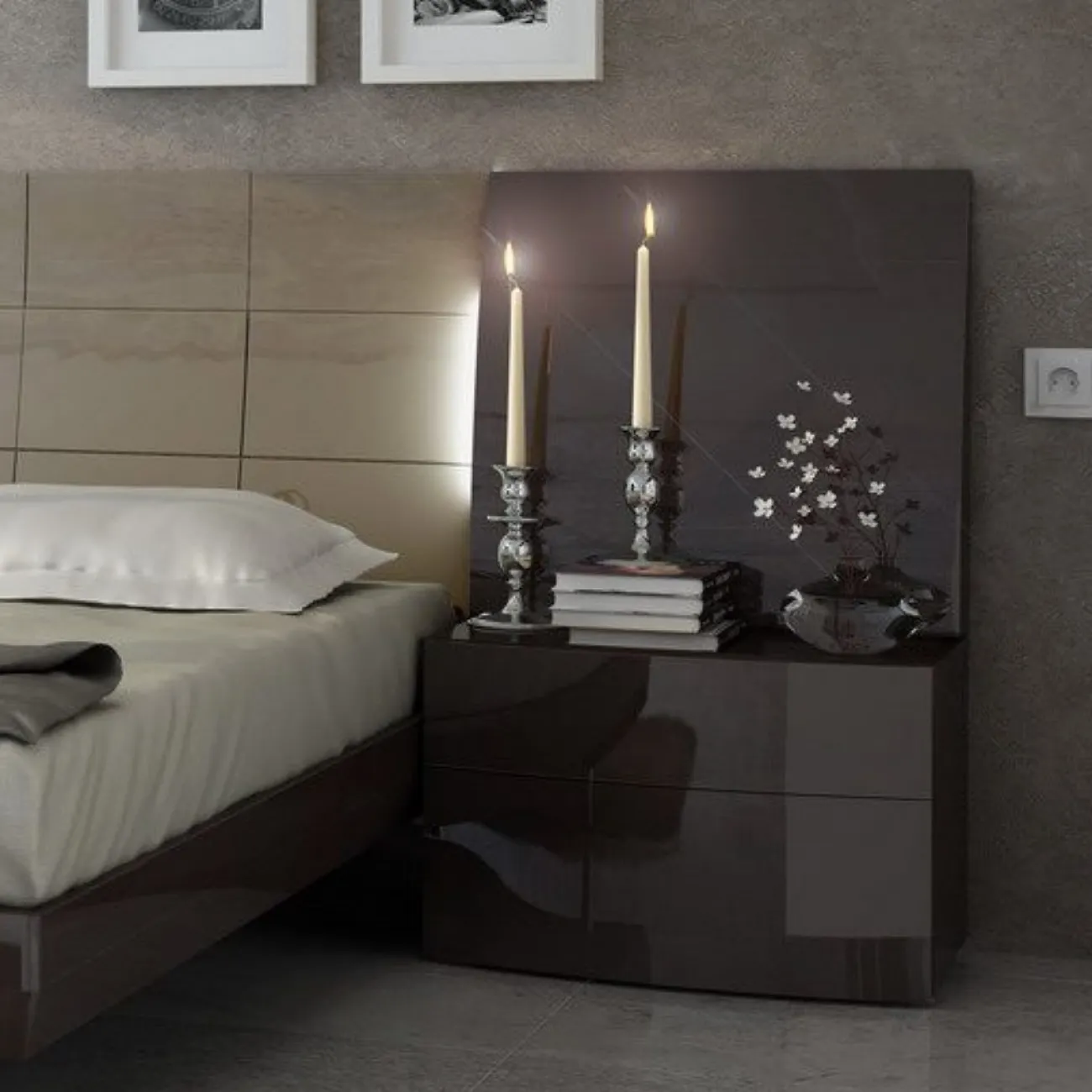 Кровать FENICIA 511 BARCELONA (160 х200) шоколад ESF