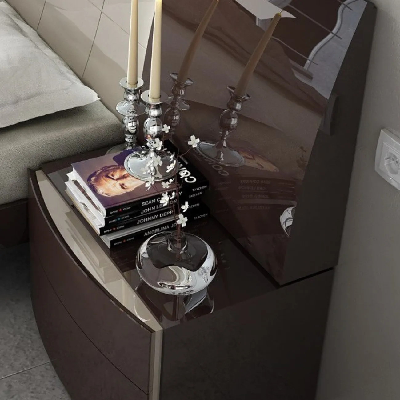 Кровать FENICIA 511 BARCELONA (160 х200) шоколад ESF